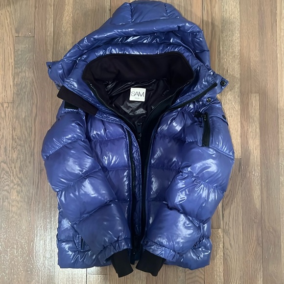 100% Authentic SAM. NY Glacier Boys Down Winter Coat Side 14 - Picture 1 of 8